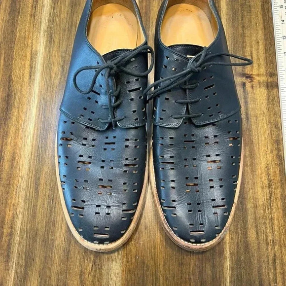 Marc Jacobs Other - Marc Jacobs Handmade In Italy Leather Perforated Dress Shoes Black Mens 11